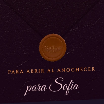 El sello de lacre cobre en el sobre ciruela